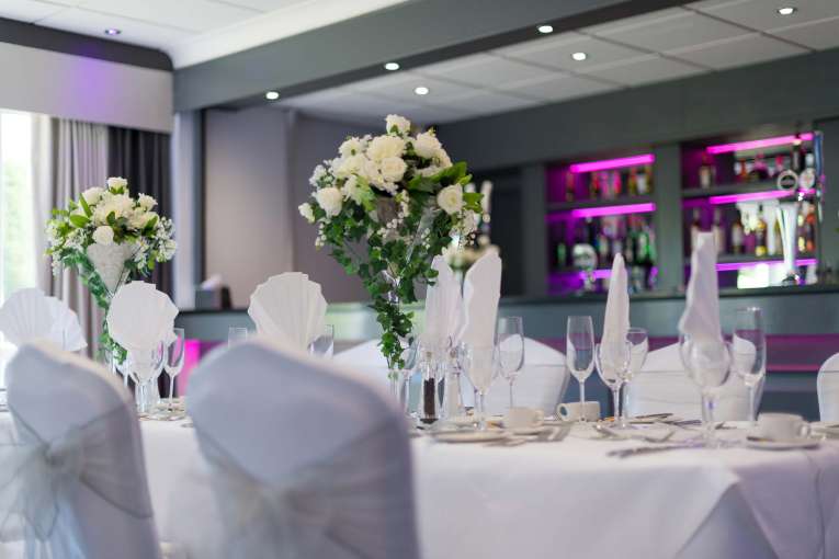 Barnstaple Hotel Wedding Table and Bar