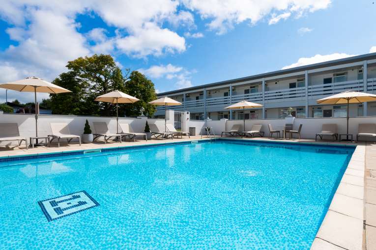 Barnstaple Hotel Outdoor Pool and Loungers